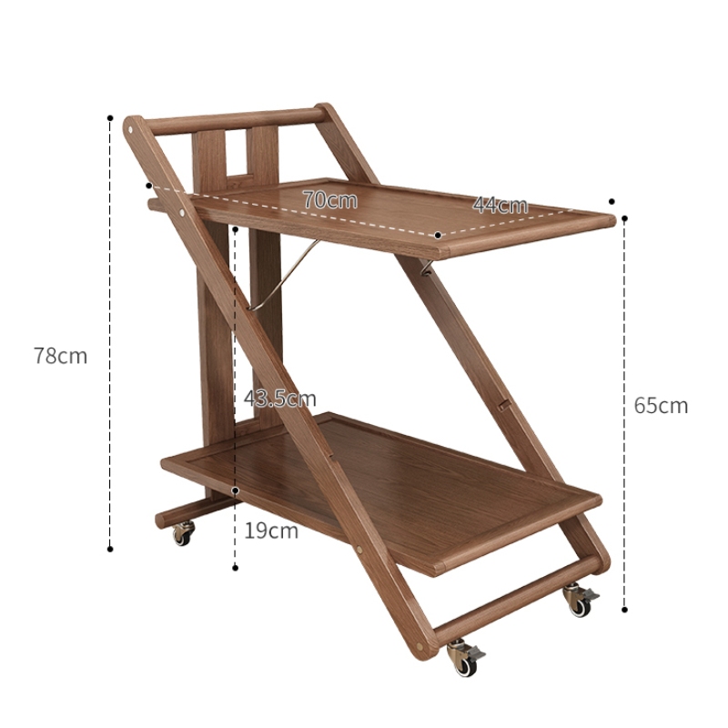 Foldable Side Table with Charge Station